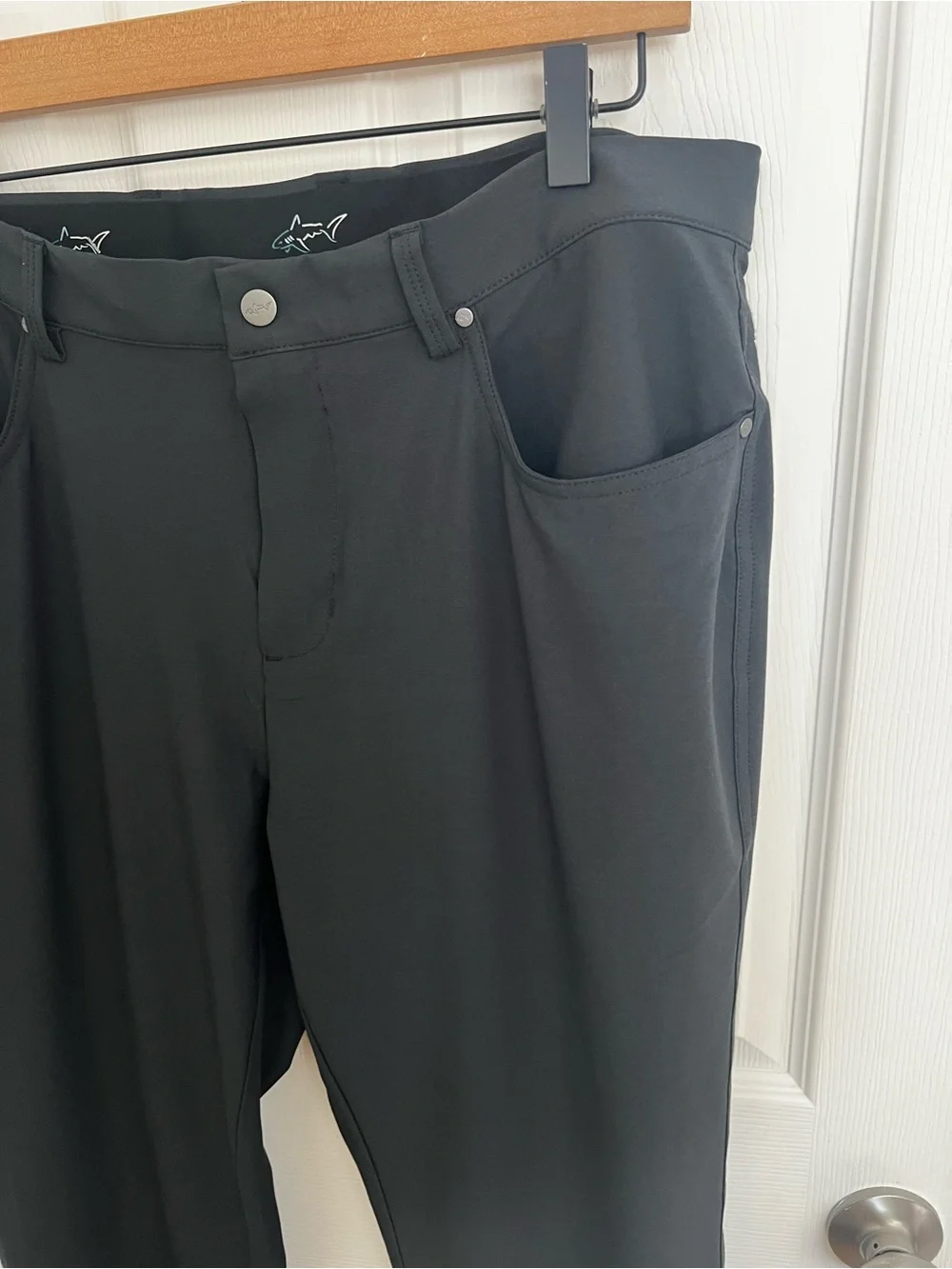 Greg Norman Collection Men's Black Chinos